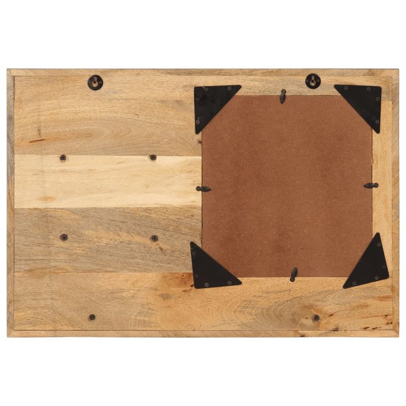 Casa si Gradina - Decoratiuni - Oglinzi - Oglinda cu rafturi 80x8x55 cm sticla si lemn masiv de mango - Infinity.ro