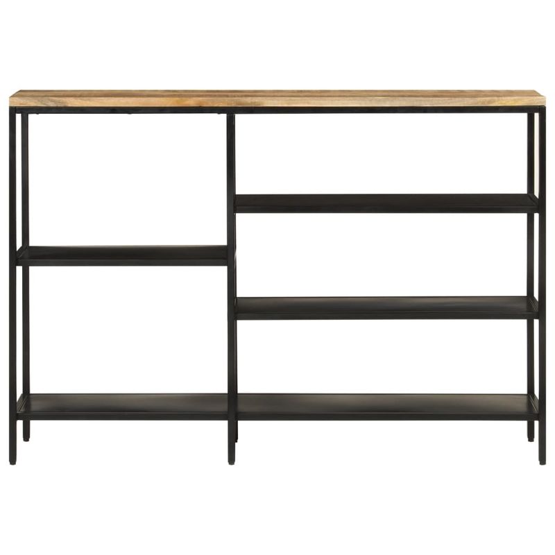 Casa si Gradina - Mobilier - Comode si corpuri - Console - Masa consola, 110x30x75 cm, lemn masiv de mango nefinisat/fier - Infinity.ro