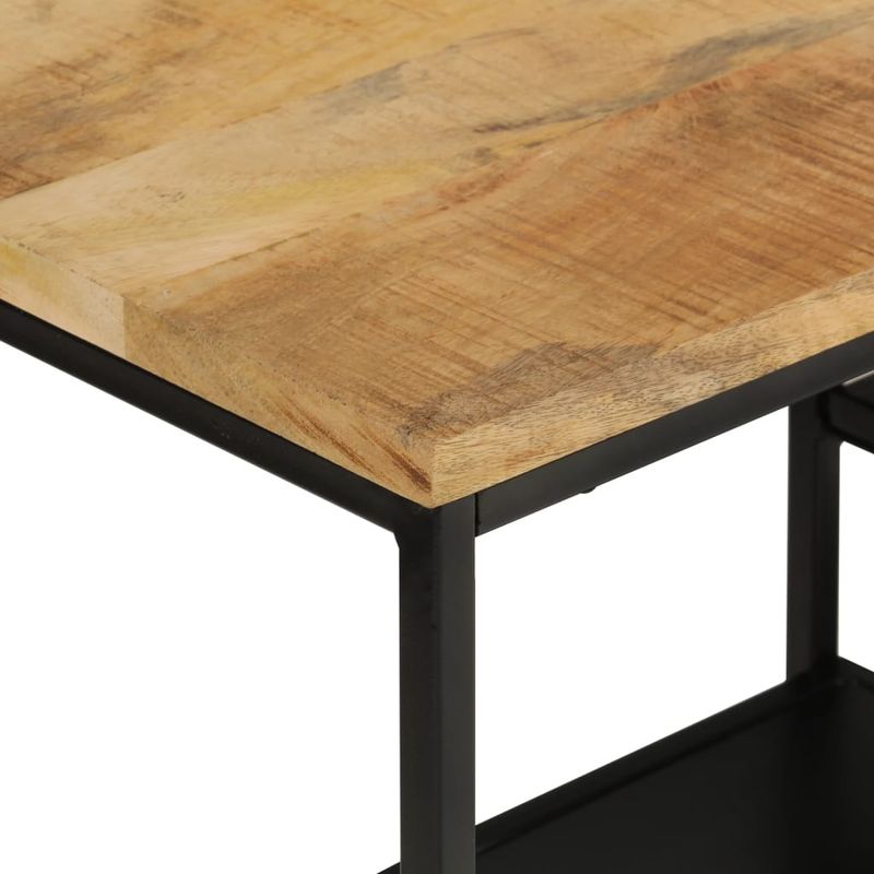 Casa si Gradina - Mobilier - Comode si corpuri - Console - Masa consola, 110x30x75 cm, lemn masiv de mango nefinisat/fier - Infinity.ro