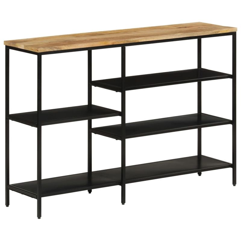 Casa si Gradina - Mobilier - Comode si corpuri - Console - Masa consola, 110x30x75 cm, lemn masiv de mango nefinisat/fier - Infinity.ro
