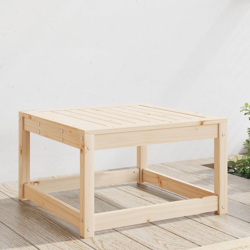 Casa si Gradina - Gradina si terasa - Mobilier exterior - Canapele si fotolii gradina - Taburet de gradina, lemn masiv de pin - Infinity.ro