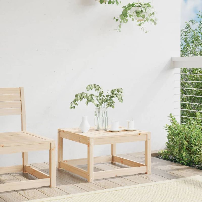 Casa si Gradina - Gradina si terasa - Mobilier exterior - Canapele si fotolii gradina - Taburet de gradina, lemn masiv de pin - Infinity.ro