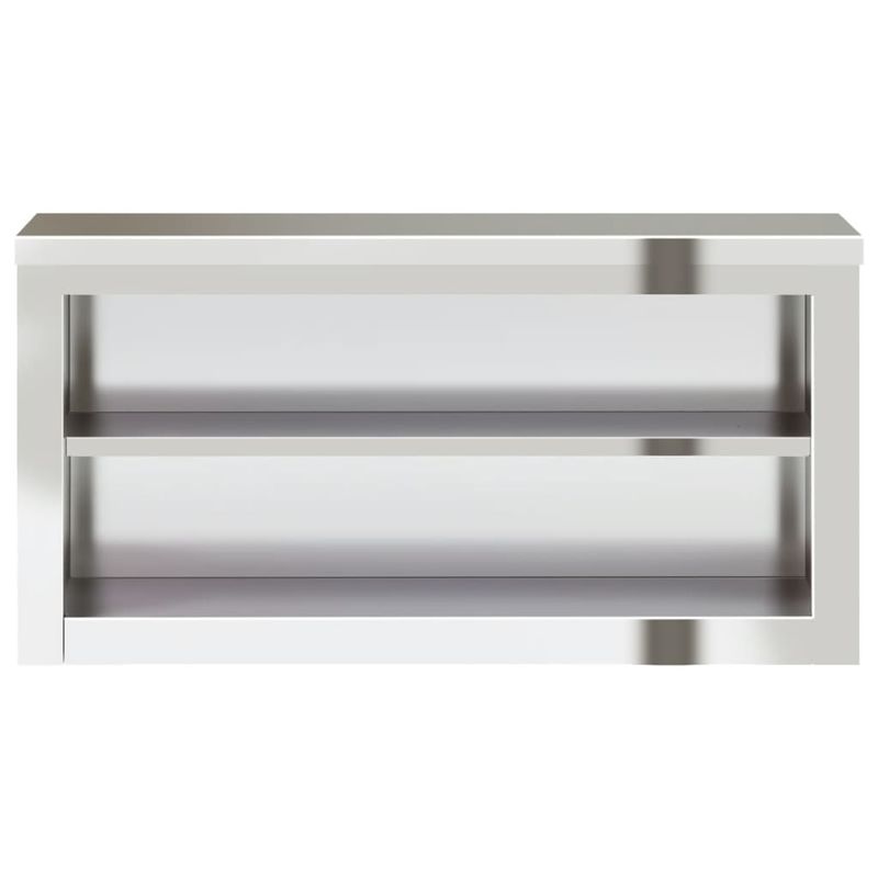 Casa si Gradina - Mobilier - Seturi de mobilier - Seturi bucatarie - Dulap bucatarie de perete cu raft, otel inoxidabil, mărime 92x40x46 cm - Infinity.ro