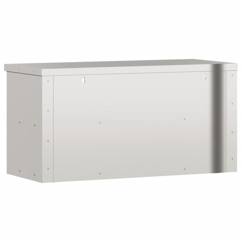 Casa si Gradina - Mobilier - Seturi de mobilier - Seturi bucatarie - Dulap bucatarie de perete cu raft, otel inoxidabil, mărime 92x40x46 cm - Infinity.ro