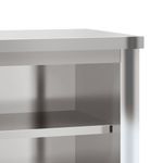 Casa si Gradina - Mobilier - Seturi de mobilier - Seturi bucatarie - Dulap bucatarie de perete cu raft, otel inoxidabil, mărime 92x40x46 cm - Infinity.ro