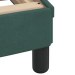 Casa si Gradina - Mobilier - Paturi si accesorii - Paturi - Cadru de pat cu tablie, verde inchis, 100x200 cm, catifea - Infinity.ro