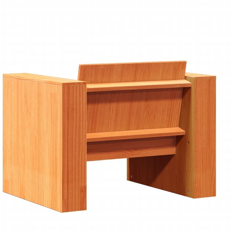 Casa si Gradina - Gradina si terasa - Mobilier exterior - Seturi mobila gradina - Set mobilier gradina, 2 piese, maro ceruit, lemn masiv pin, mărime 134x60x62 cm - Infinity.ro
