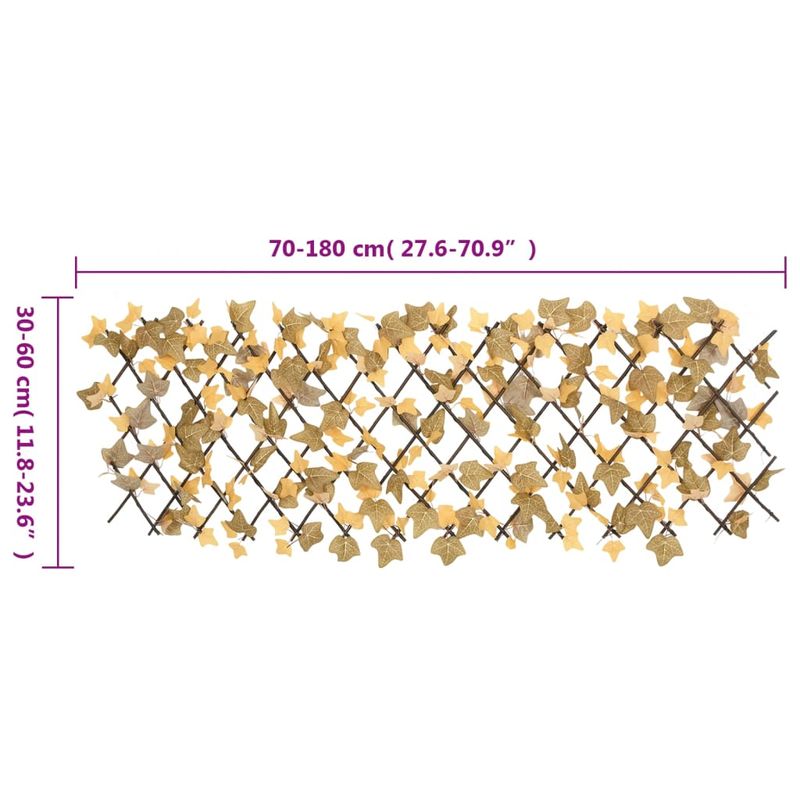Casa si Gradina - Gradina si terasa - Garduri, panouri si accesorii - Spalier frunze artar false extensibil 5 buc. oranj 180x60 cm - Infinity.ro