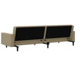 Casa si Gradina - Mobilier - Canapele si coltare - Canapele - Canapea extensibila cu 2 locuri, cappuccino, piele ecologica, model cu cotieră" - Infinity.ro
