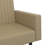 Casa si Gradina - Mobilier - Canapele si coltare - Canapele - Canapea extensibila cu 2 locuri, cappuccino, piele ecologica, model cu cotieră" - Infinity.ro