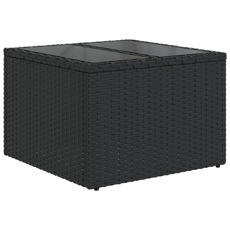 Casa si Gradina - Gradina si terasa - Mobilier exterior - Seturi mobila gradina - Set mobilier de gradina cu perne, 6 piese, negru, poliratan - Infinity.ro