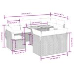 Casa si Gradina - Gradina si terasa - Mobilier exterior - Seturi mobila gradina - Set mobilier de gradina cu perne, 9 piese, negru, poliratan - Infinity.ro