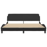Casa si Gradina - Mobilier - Paturi si accesorii - Paturi - Cadru de pat cu tablie, negru, 180x200 cm, piele ecologica - Infinity.ro