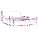 Casa si Gradina - Mobilier - Paturi si accesorii - Paturi - Cadru de pat cu tablie, negru, 180x200 cm, piele ecologica - Infinity.ro