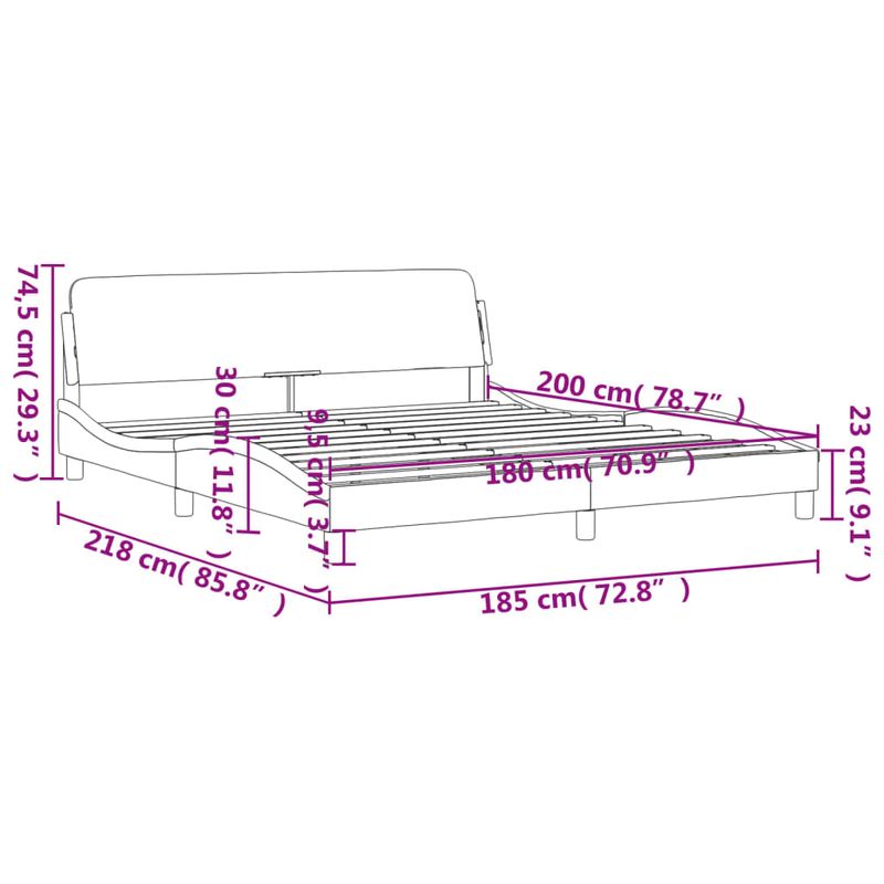 Casa si Gradina - Mobilier - Paturi si accesorii - Paturi - Cadru de pat cu tablie, negru, 180x200 cm, piele ecologica - Infinity.ro