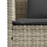 Casa si Gradina - Gradina si terasa - Mobilier exterior - Bancute de gradina - Banca de gradina cu perna, gri deschis, poliratan - Infinity.ro