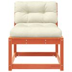 Casa si Gradina - Gradina si terasa - Mobilier exterior - Canapele si fotolii gradina - Canapea de gradina cu perne, maro ceruit lemn masiv pin - Infinity.ro