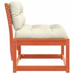 Casa si Gradina - Gradina si terasa - Mobilier exterior - Canapele si fotolii gradina - Canapea de gradina cu perne, maro ceruit lemn masiv pin - Infinity.ro