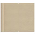 Casa si Gradina - Gradina si terasa - Umbrele si pavilioane - Umbrele - Paravan de balcon, bej, 90x800 cm, 100% poliester oxford - Infinity.ro