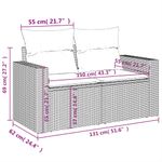 Casa si Gradina - Gradina si terasa - Mobilier exterior - Seturi mobila gradina - Set canapele de gradina, 9 piese, cu perne, bej, poliratan - Infinity.ro
