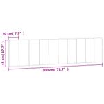 Casa si Gradina - Mobilier - Paturi si accesorii - Accesorii paturi - Tablie de pat Lemn Vechi 135 cm Lemn compozit - Infinity.ro