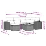 Casa si Gradina - Gradina si terasa - Mobilier exterior - Seturi mobila gradina - Set canapele de gradina cu perne, 7 piese, negru, poliratan - Infinity.ro