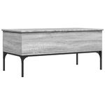 Casa si Gradina - Mobilier - Mese si birouri - Masute de cafea - Masuta de cafea, gri sonoma, 100x50x45 cm, lemn prelucrat/metal - Infinity.ro