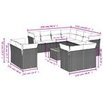 Casa si Gradina - Gradina si terasa - Mobilier exterior - Seturi mobila gradina - Set canapele de gradina cu perne, 12 piese, bej, poliratan - Infinity.ro