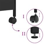 Casa si Gradina - Bucatarie si vesela - Ustensile bucatarie - Cosuri servire - Carucior de bucatarie, negru, 50x30x70 cm, lemn prelucrat - Infinity.ro