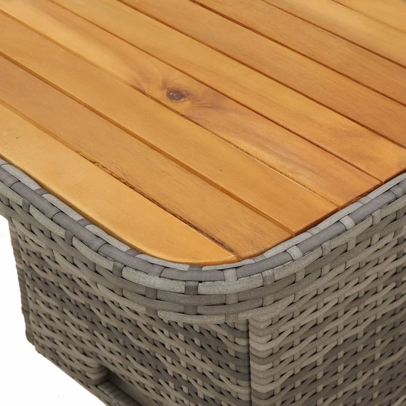 Casa si Gradina - Gradina si terasa - Mobilier exterior - Seturi mobila gradina - Set mobilier de gradina cu perne, 2 piese, gri, poliratan - Infinity.ro