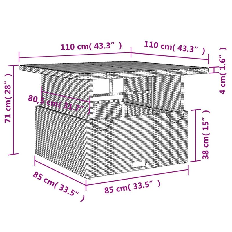 Casa si Gradina - Gradina si terasa - Mobilier exterior - Seturi mobila gradina - Set mobilier de gradina cu perne, 2 piese, gri, poliratan - Infinity.ro