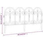 Casa si Gradina - Gradina si terasa - Garduri, panouri si accesorii - Borduri de gazon, 17 buc., negru, 10 m, PP - Infinity.ro
