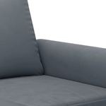 Casa si Gradina - Mobilier - Seturi de mobilier - Seturi living - Set de canapele cu perne, 3 piese, gri inchis, catifea - Infinity.ro