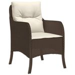 Casa si Gradina - Gradina si terasa - Mobilier exterior - Seturi mobila gradina - Set mobilier de gradina cu perne, 7 piese, maro, poliratan - Infinity.ro
