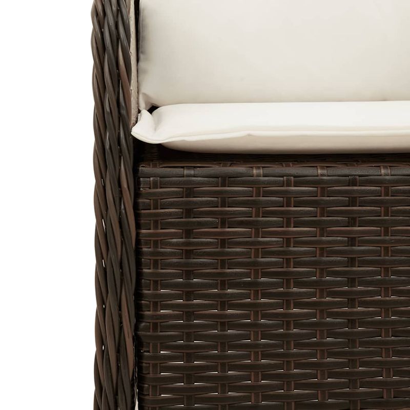 Casa si Gradina - Gradina si terasa - Mobilier exterior - Seturi mobila gradina - Set mobilier de gradina cu perne, 7 piese, maro, poliratan - Infinity.ro