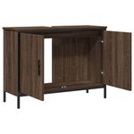 Casa si Gradina - Mobilier - Mobilier baie - Comode baie - Comoda chiuveta de baie, stejar maro, 80x30x60 cm lemn prelucrat - Infinity.ro