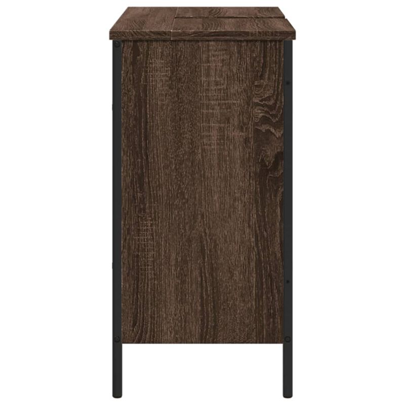 Casa si Gradina - Mobilier - Mobilier baie - Comode baie - Comoda chiuveta de baie, stejar maro, 80x30x60 cm lemn prelucrat - Infinity.ro
