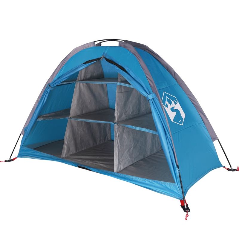 Sport si Outdoor - Camping - Corturi camping - Cort depozitare 9 compartimente albastru 125x50x68cm tafta 185T - Infinity.ro