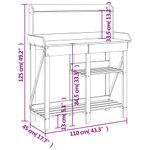 Casa si Gradina - Gradinarit si plante - Plante si ghivece - Ghivece si suporturi - Banca cu spalier pentru plantare, gri, lemn masiv de brad - Infinity.ro