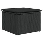 Casa si Gradina - Gradina si terasa - Mobilier exterior - Seturi mobila gradina - Set mobilier de gradina cu perne, 5 piese, negru, poliratan - Infinity.ro