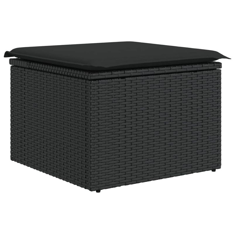 Casa si Gradina - Gradina si terasa - Mobilier exterior - Seturi mobila gradina - Set mobilier de gradina cu perne, 5 piese, negru, poliratan - Infinity.ro