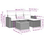 Casa si Gradina - Gradina si terasa - Mobilier exterior - Seturi mobila gradina - Set mobilier de gradina cu perne, 5 piese, negru, poliratan - Infinity.ro