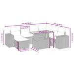 Casa si Gradina - Gradina si terasa - Mobilier exterior - Seturi mobila gradina - Set mobilier de gradina cu perne, 8 piese, negru, poliratan - Infinity.ro