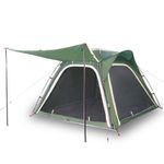Sport si Outdoor - Camping - Corturi camping - Cort de camping, 4 persoane, verde, impermeabil, setare rapida - Infinity.ro