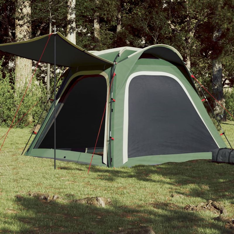 Sport si Outdoor - Camping - Corturi camping - Cort de camping, 4 persoane, verde, impermeabil, setare rapida - Infinity.ro