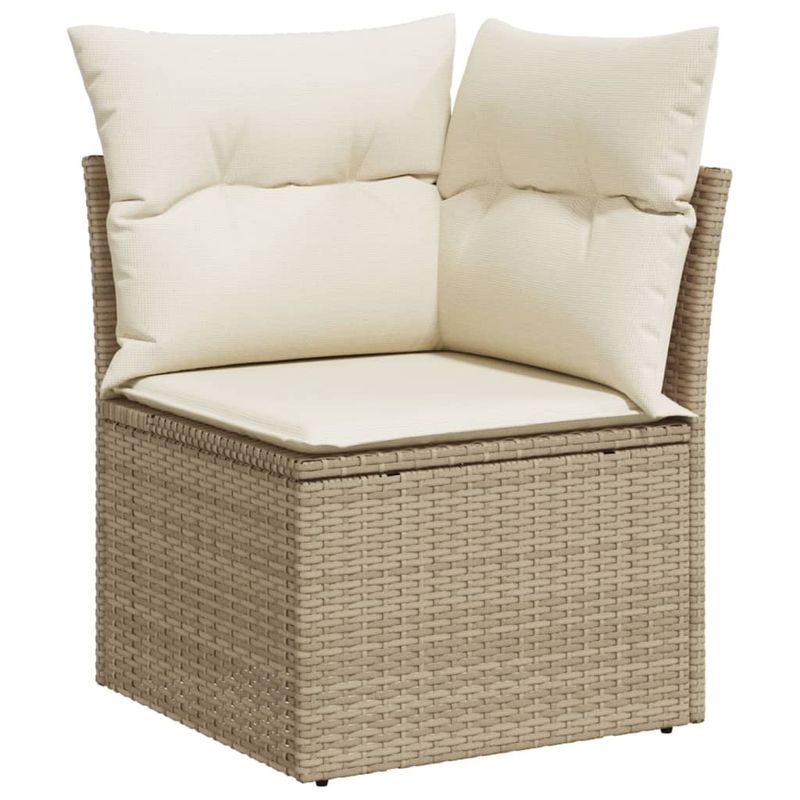 Casa si Gradina - Gradina si terasa - Mobilier exterior - Seturi mobila gradina - Set canapele de gradina, 8 piese, cu perne, bej, poliratan - Infinity.ro