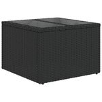 Casa si Gradina - Gradina si terasa - Mobilier exterior - Canapele si fotolii gradina - Set mobilier de gradina cu perne, 9 piese, negru, poliratan - Infinity.ro