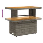 Casa si Gradina - Gradina si terasa - Mobilier exterior - Seturi mobila gradina - Set mobilier de gradina cu perne, 2 piese, gri, poliratan - Infinity.ro