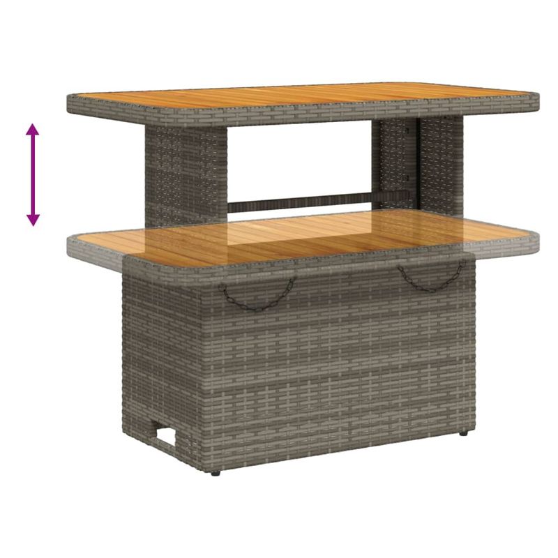 Casa si Gradina - Gradina si terasa - Mobilier exterior - Seturi mobila gradina - Set mobilier de gradina cu perne, 2 piese, gri, poliratan - Infinity.ro