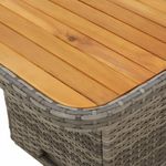 Casa si Gradina - Gradina si terasa - Mobilier exterior - Seturi mobila gradina - Set mobilier de gradina cu perne, 2 piese, gri, poliratan - Infinity.ro
